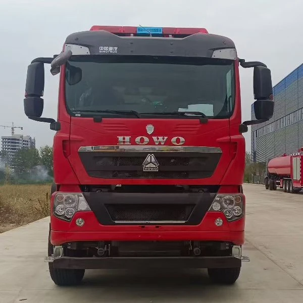 HOWO 25 Ton Heavy Foam Fire Truck factory