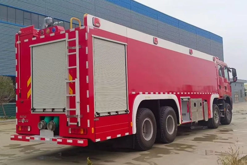 HOWO 25 Ton Heavy Foam Fire Truck high quality