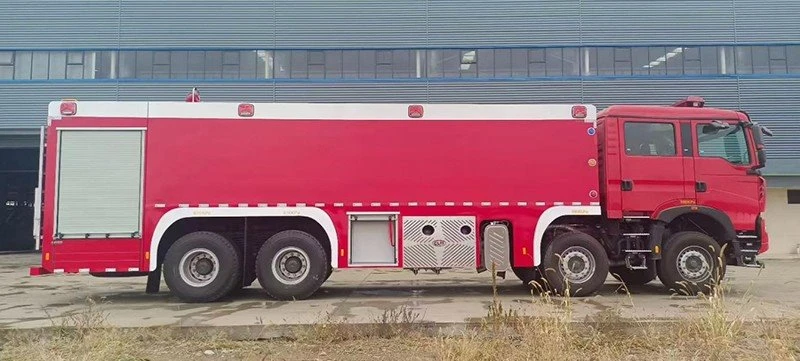 HOWO 25 Ton Heavy Foam Fire Truck factory